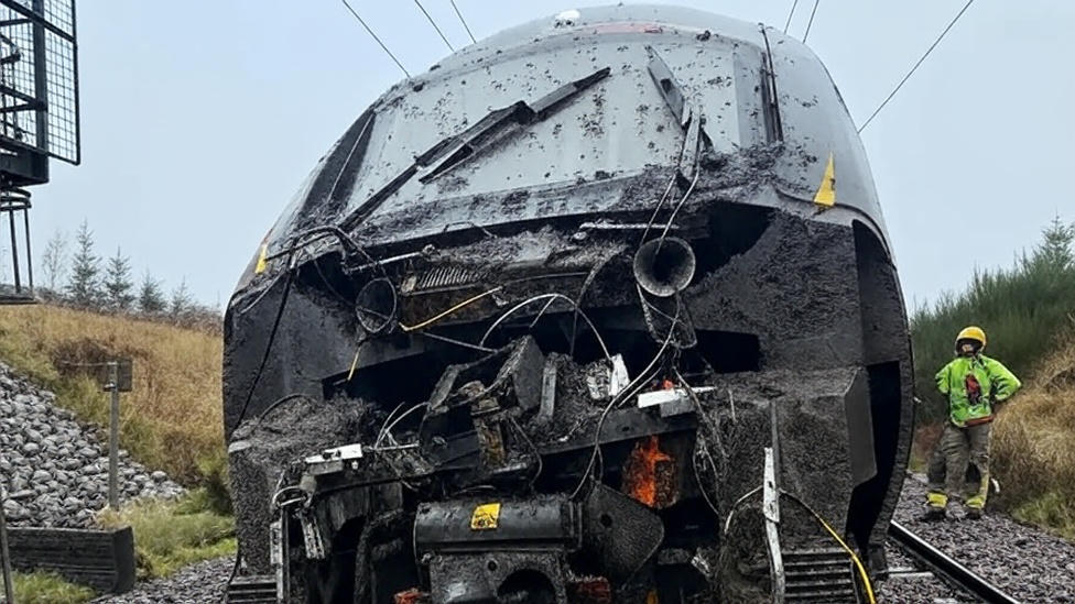 Major Disruption as Train Derails Following Suspected Landslip
